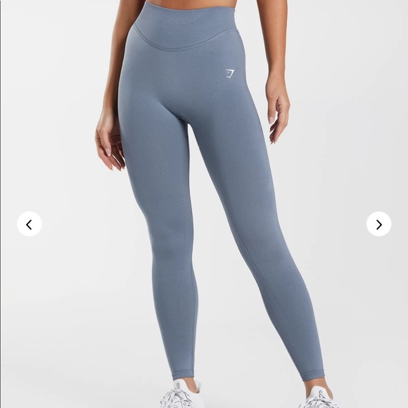 Gymshark Sweat Seamless Leggings size XS, Evening Blue - Picture 1 of 4